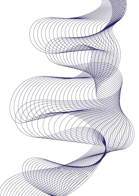 Líneas onduladas para el elemento de línea de mezcla de fondo abstracto de fondo