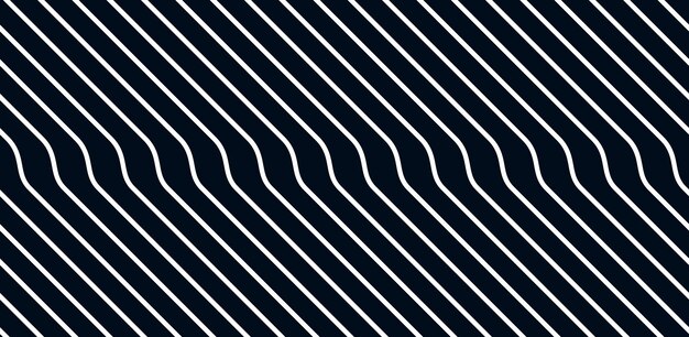 Líneas onduladas geométricas vector de patrón sin costuras, imagen de diseño de papel tapiz de fondo sin fin dimensional 3D, textura cultivable curva rayada.