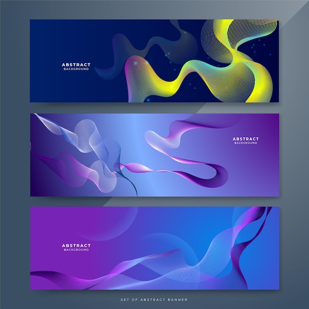 Líneas onduladas mínimas azules abstracto fondo tecnológico futurista diseño de banner digital vectorial