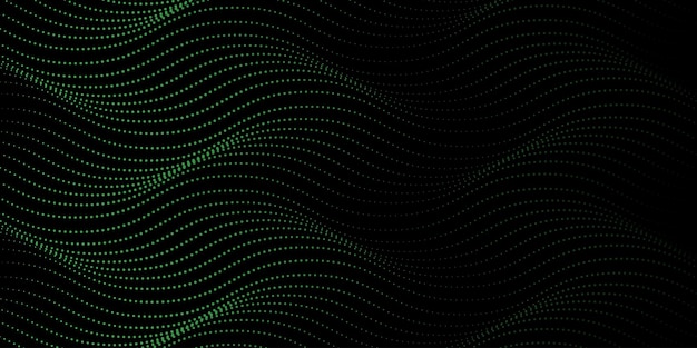 Las líneas onduladas vectoriales forman una curva lisa, suave, dinámica, de gradiente verde, aislada de la luz.