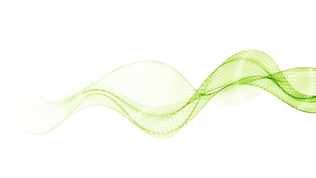 Líneas onduladas verdes abstractas ola verde transparente ahumada
