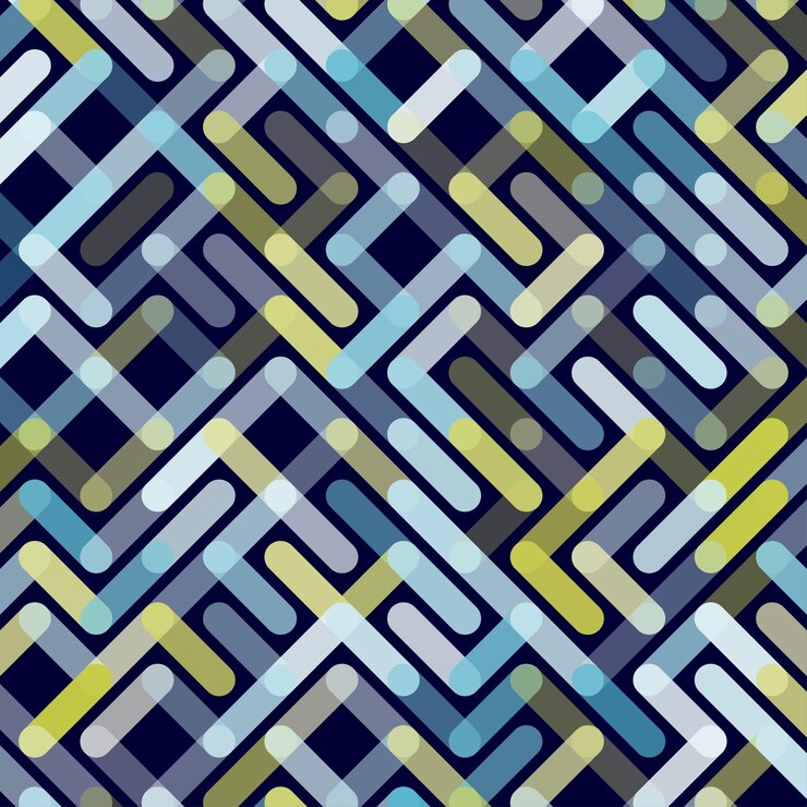 Líneas Patrón transparente de vector Adorno de rayas geométricas Ilustración de fondo lineal monocromática