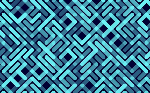 Líneas Patrón transparente de vector Banner Ornamento de rayas geométricas Ilustración de fondo lineal monocromática