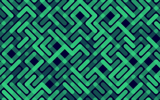 Líneas Patrón transparente de vector Banner Ornamento de rayas geométricas Ilustración de fondo lineal monocromática