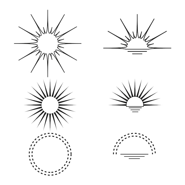 Líneas de puesta de sol en estilo retro. patrón sin fisuras. ilustración vectorial imagen de archivo. eps 10.