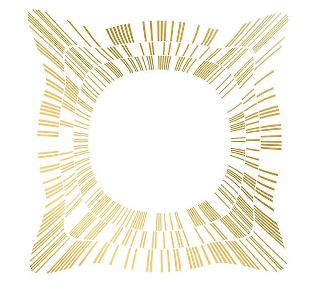 Líneas punteadas brillantes de onda Líneas onduladas de brillo abstracto sobre fondo blanco aislado Efecto de brillo de malla de pincel Arte de línea creativo Ilustración vectorial Estilo art déco EPS 10 para bodas