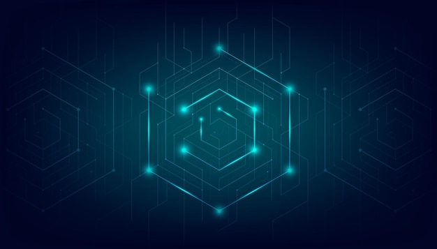 Líneas y puntos abstractos conectan el fondo. Conexión de tecnología de datos digitales y concepto de big data.