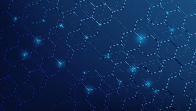 Líneas y puntos abstractos conectan el fondo. Conexión de tecnología de datos digitales y concepto de big data.