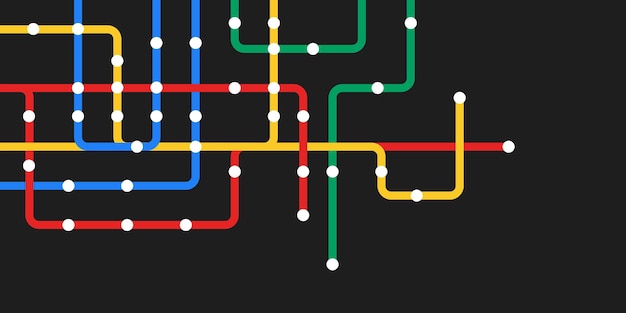 Líneas y puntos de conexión de circuitos Tecnología de red y concepto de conexión