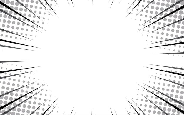 Líneas radiales de cómic con efecto de velocidad para cómics