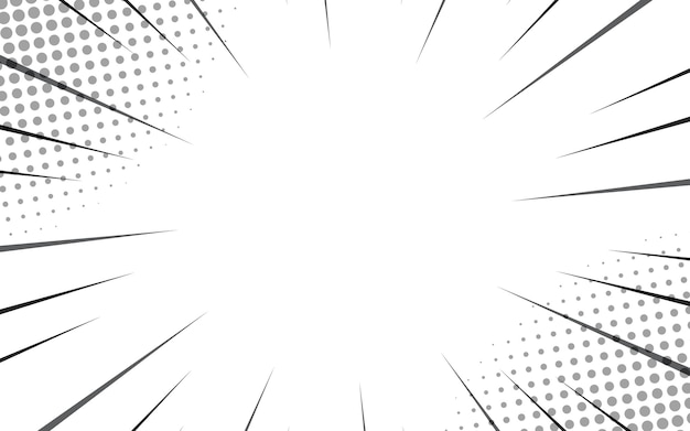 Líneas radiales de fondo para cómics Manga marco de velocidad acción de superhéroe de fondo de explosión
