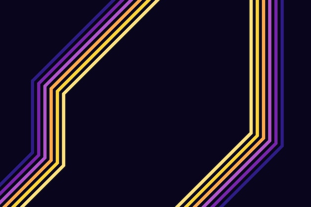 Líneas rayadas coloridas simples abstractas en estilo retro
