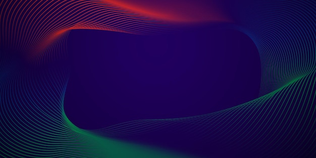 Líneas de remolino de gradiente de fondo abstracto vectorial