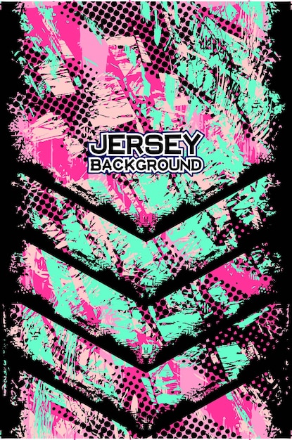 Líneas rosadas patrón geométrico abstracto con efecto grunge para camiseta deportiva
