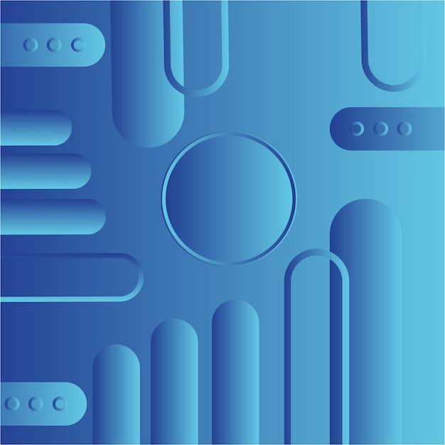 Líneas tecnológicas de gradiente geométrico azul de negocios creativos fondo futurista moderno