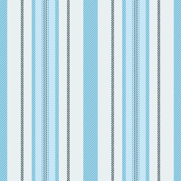 Líneas textiles grunge rayas textura de tela desordenada vector patrón recto fondo vertical sin costuras en colores blanco y cian