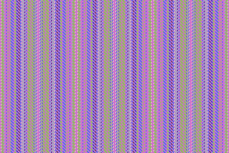 Vector líneas textiles a rayas de vector vertical sin costuras con un tejido de textura de patrón de fondo en colores violeta y verde