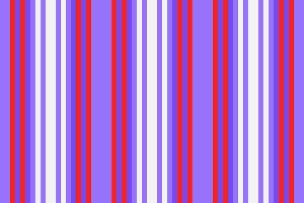 Líneas textiles verticales texturizadas patrón de tela sin costuras de los años 40 Fondo de rayas vectoriales de textura en colores índigo y rojo
