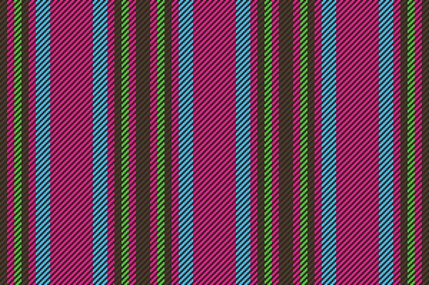 Líneas vectoriales de fondo Raya de textura textil Patrón de tela vertical sin costuras