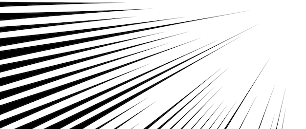 Vector líneas de velocidad diagonales de fondo líneas de explosión de cómics papel de pared flash abstracto en blanco y negro