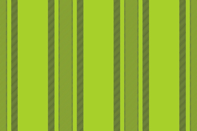 Líneas verticales sin costuras de fondo de textura de patrón con una franja de tela textil vectorial en colores cal y negro