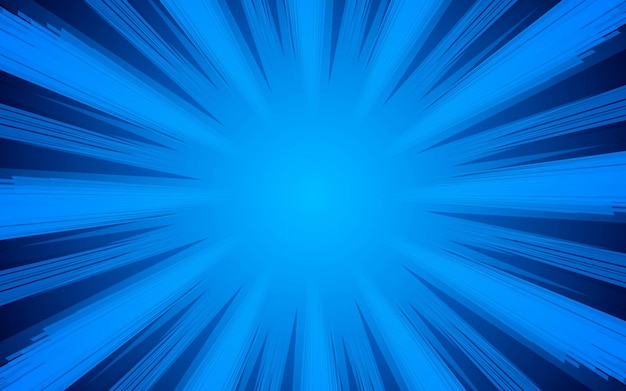 Líneas de zoom de dibujos animados de fondo abstracto con ilustración vectorial de patrón de medio tono