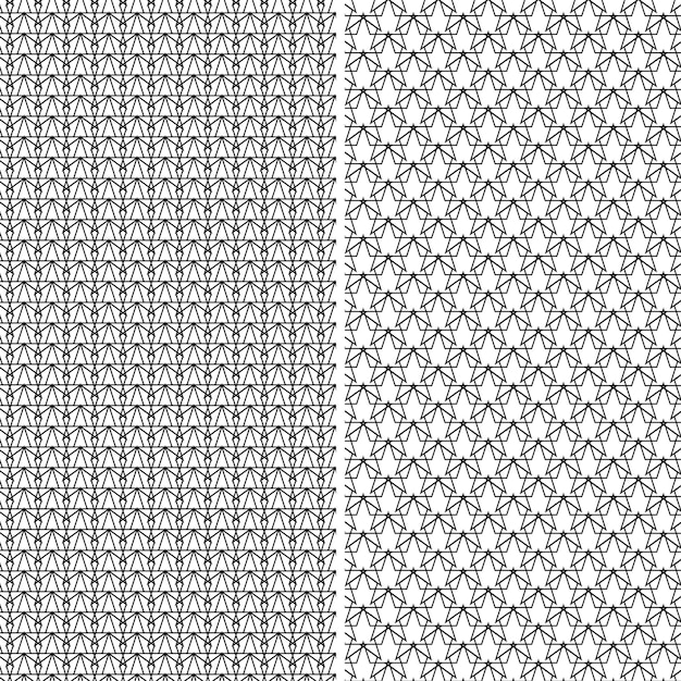 Liner de fondo de patrón abstracto plano en blanco y negro