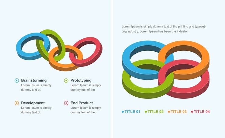 Link Building Circle elemento infográfico