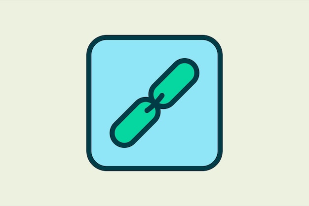 Link icon icon related to UI elements suitable for web site app user interfaceselement printable etc flat line icon style simple vector design editable