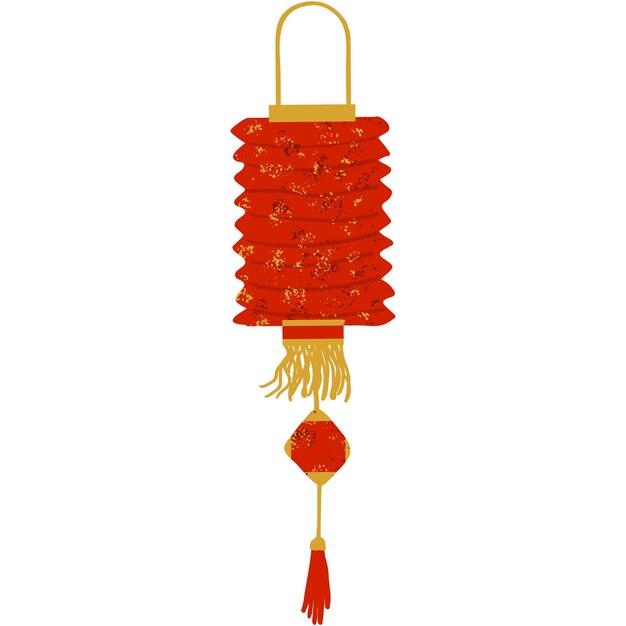 linterna china vector icono de lámpara roja de china