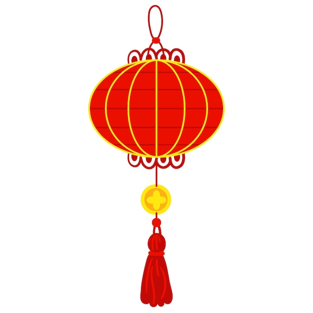 Linterna de papel roja china que recuerda la riqueza cultural el ambiente festivo el festival buena suerte luna