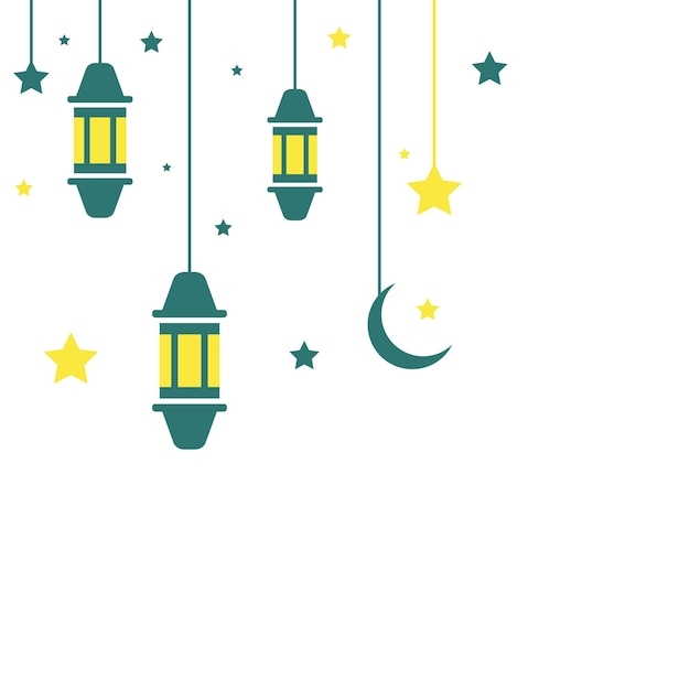 Linterna ramadhan kareem fondo diseño vector ilustración ramadhan saludos plantilla de fondo