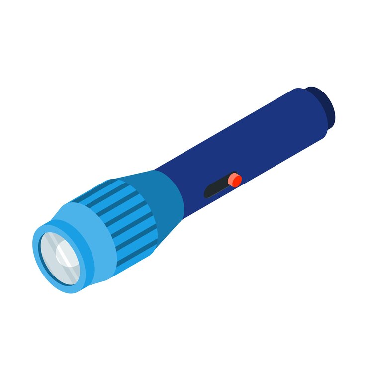 Vector linternas antorchas iconos isométricos