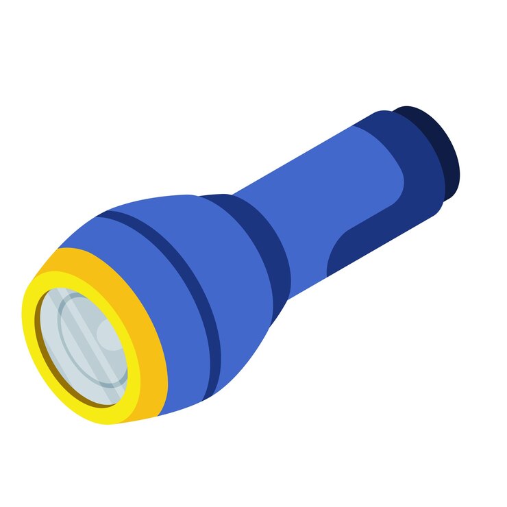 Vector linternas antorchas iconos isométricos
