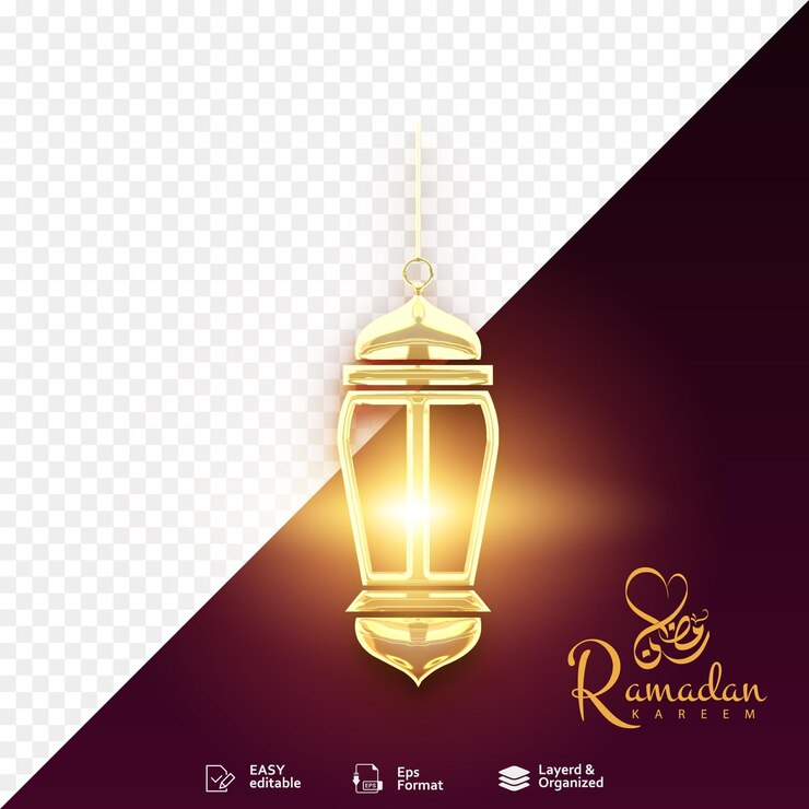 Vector linternas árabes antiguas un grupo de lámparas iluminadas colgando con un ramadan kareem árabe