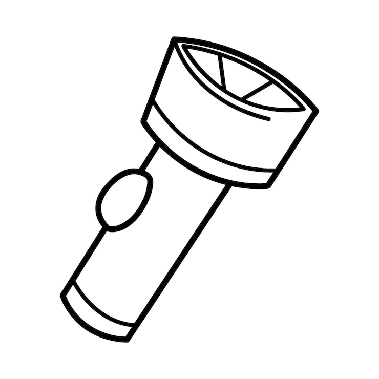 Vector linternas en contorno negro clip art para sus proyectos
