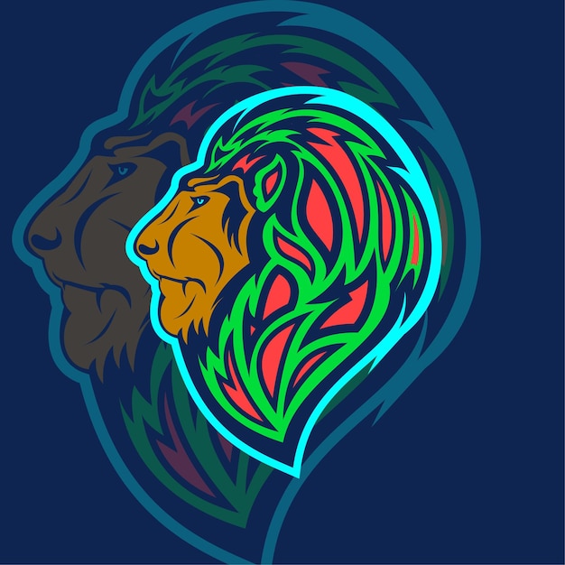 Lion Head Mascot