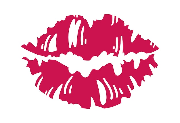 Lipstick y besos impresos