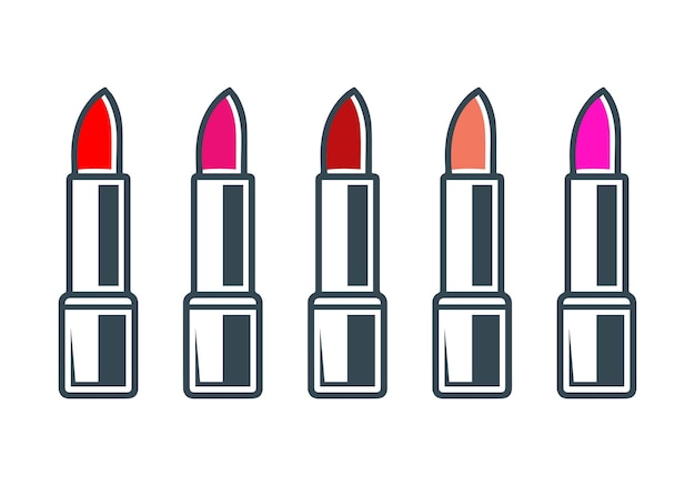 Lipstick moda mujer color icono belleza chica estilos de vida diseño de colección