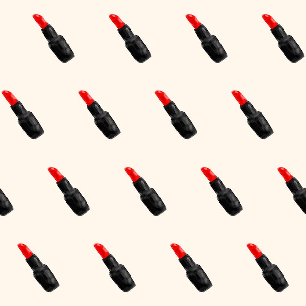 Lipstick patrón sin costura genial para fondos de papel tapiz embalaje tela scrapbooking y gi