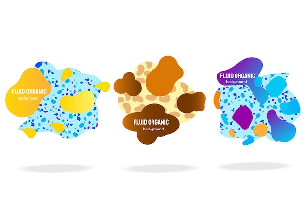 Líquido de auténticas formas coloridas. anotación