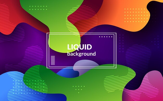 Líquido degradado colorido abstracto ondulado con capas de superposición de forma geométrica vector eps10 de fondo