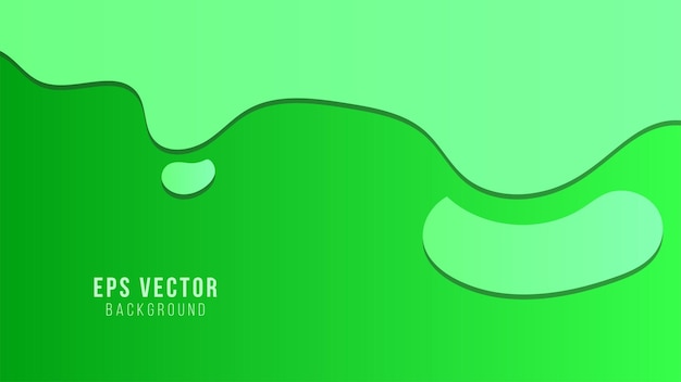 El líquido degradado verde forma la colección de vectores de cubiertas abstractas. Diseño de fondos de banner digital