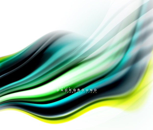 Líquido fluido que mezcla el concepto de colores en la onda de fondo gris claro y la línea de flujo de la curva de remolino plantilla de diseño abstracto de moda para la aplicación de presentación de negocios papel tapiz cartel o papel tapiz