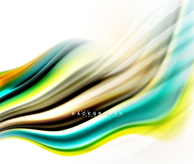 Líquido fluido que mezcla el concepto de colores en la onda de fondo gris claro y la línea de flujo de la curva de remolino plantilla de diseño abstracto de moda para la aplicación de presentación de negocios papel tapiz cartel o papel tapiz