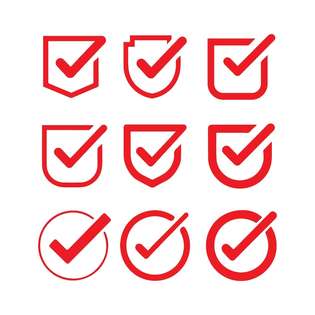 una lista de comprobación roja y blanca con un símbolo rojo que dice comprobar sus opciones