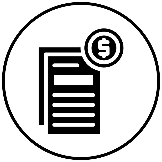 Lista de comprobación de soborno Ilustración del icono vectorial del conjunto de iconos de corrupción