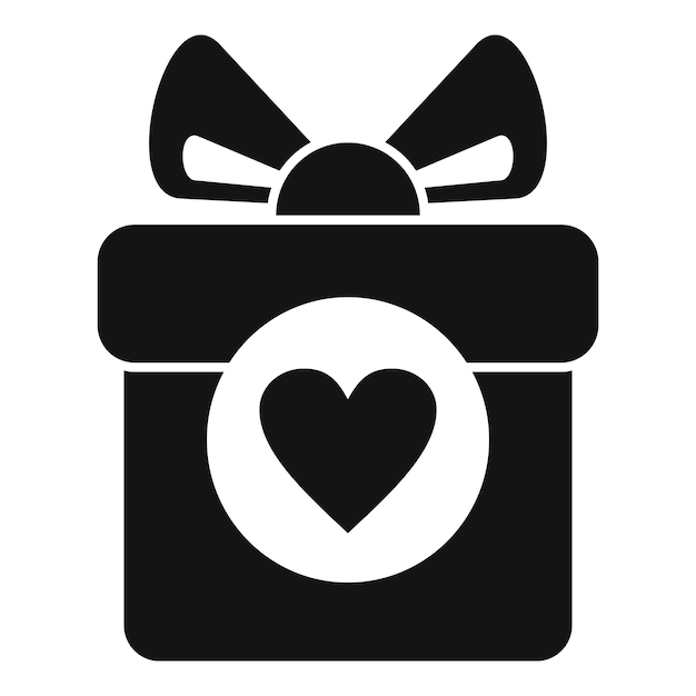 Lista de deseos icono de caja de regalos vector simple inventario de claves