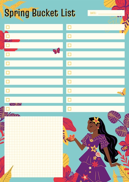 Lista de deseos de la primavera de Encanto
