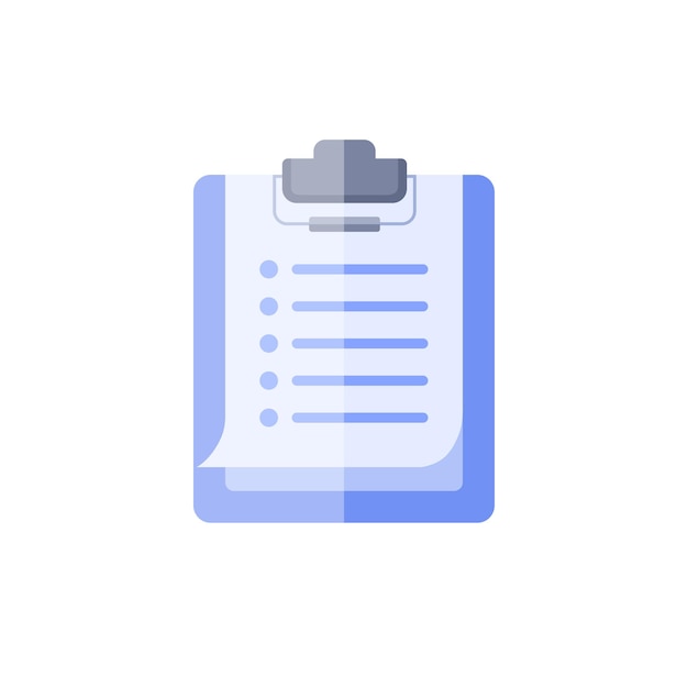 lista de iconos e ilustración diseño plano